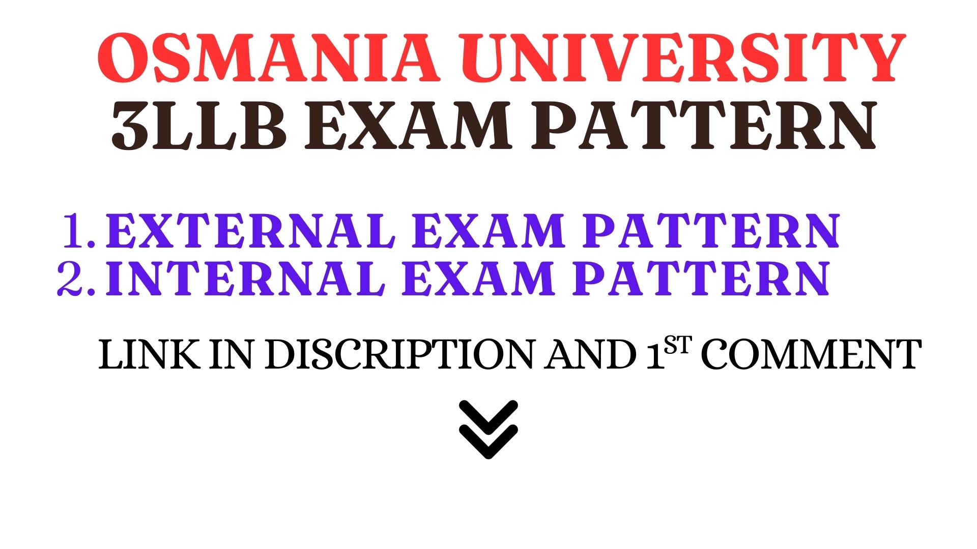 Read more about the article Osmania University LLB 3YDC Exam Pattern (2026 Updated*)