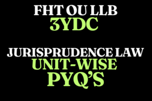 Read more about the article Osmania University Jurisprudence Law-Book-Previous Questions-Syllabus