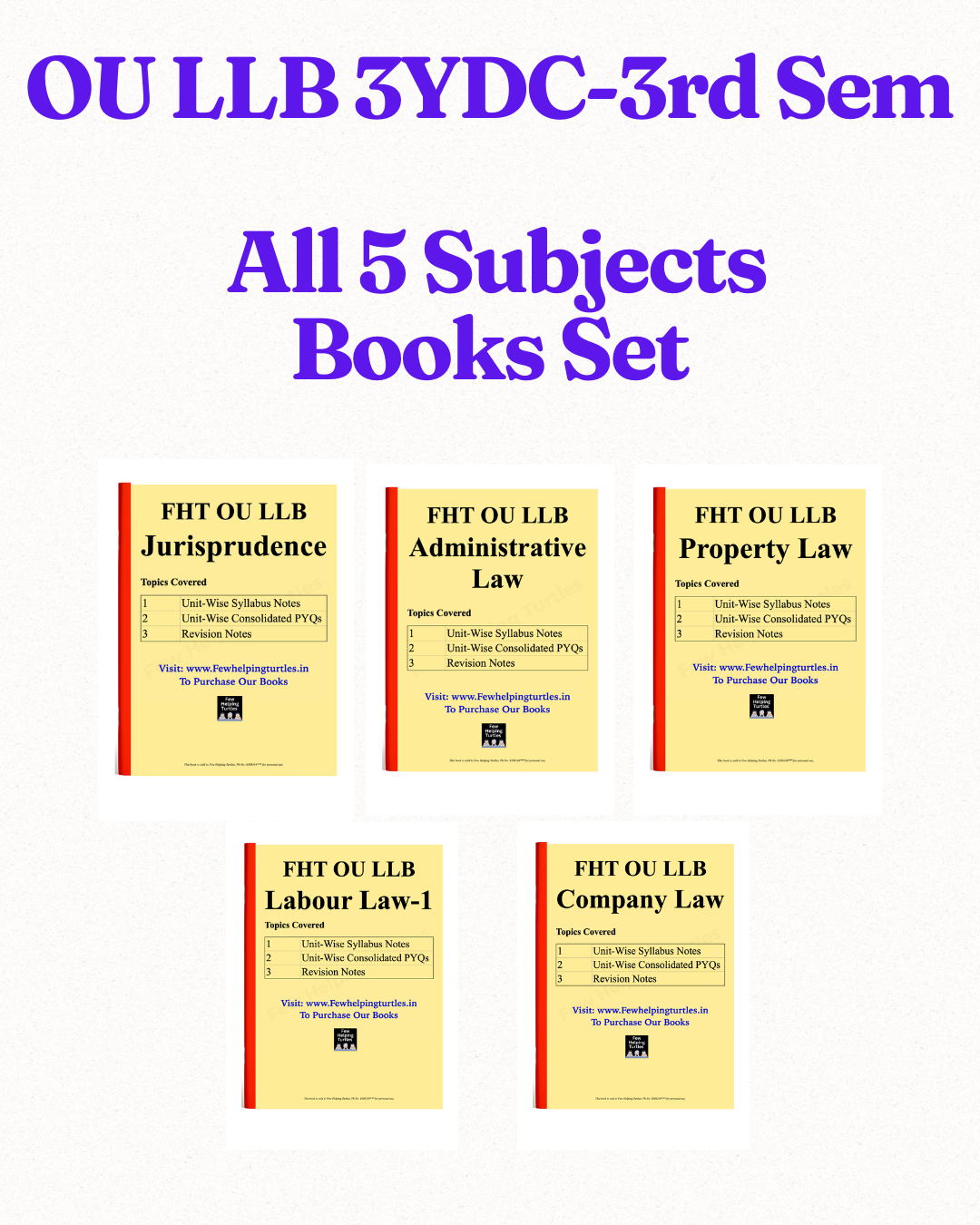 3YDC 3rd Semester- FHT Osmania University LLB Books