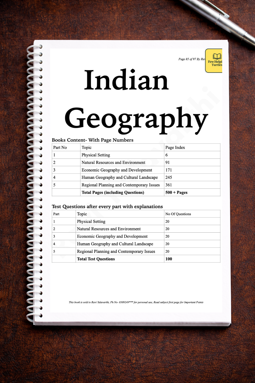 FHT Indian Geography Book for UPSC Civils Exam Prelims & Mains