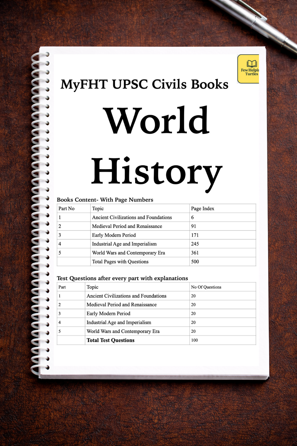 FHT World History Book for UPSC Civils Exam Prelims & Mains